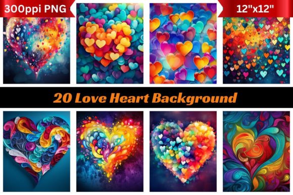20 Love Heart Backgrounds: A Designer's Guide to Romantic Digital Assets