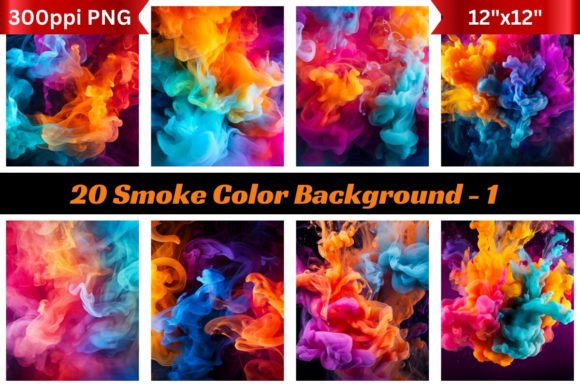 20 Smoke Color Backgrounds 1: Ethereal Textures for Modern Design