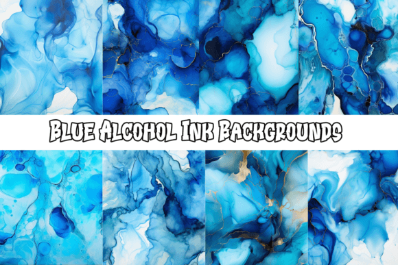 Blue Alcohol Ink Backgrounds: Infuse Projects with Fluidity