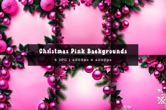 Christmas Pink Natural Backgrounds: A Fresh Festive Palette