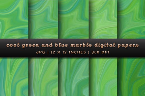 Cool Green and Blue Marble Backgrounds: A Modern Designer's Asset