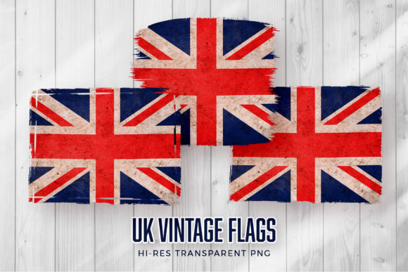 Crafting Heritage: UK Flag Vintage Sublimation Backgrounds