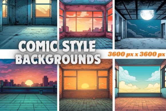 Energize Your Projects with Dynamic Comic Style Backgrounds