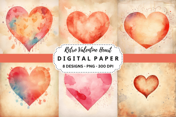 Retro Valentine Heart Backgrounds: A Designer's Toolkit for Nostalgic Romance