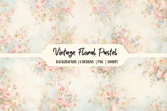 Soft Blooms: Unlocking the Charm of Vintage Floral Pastel Backgrounds