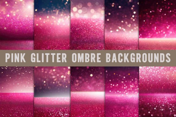 The Allure of Pink Glitter Ombre Backgrounds