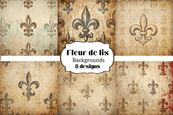 Timeless Elegance: Using French Fleur De Lis Vintage Backgrounds