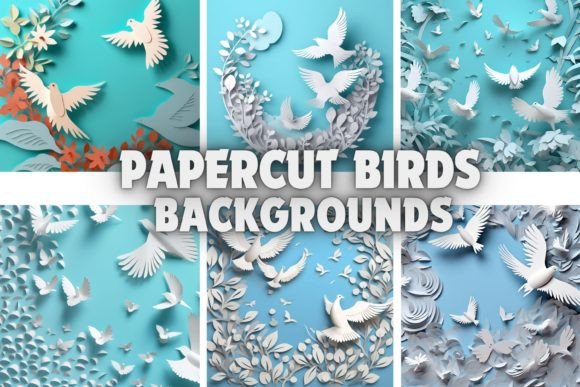 Transform Your Screen with Papercut Birds Backgrounds