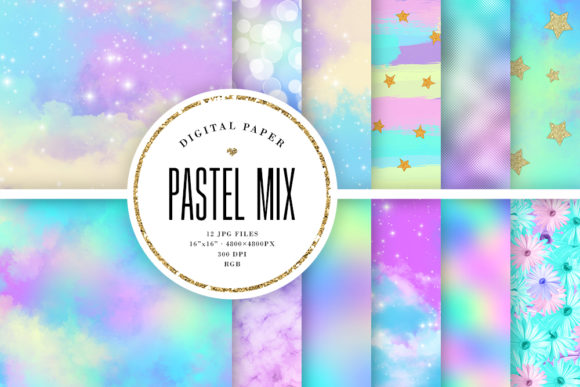 Unlocking Creative Potential with the Abstract Pastel Backgrounds Mix