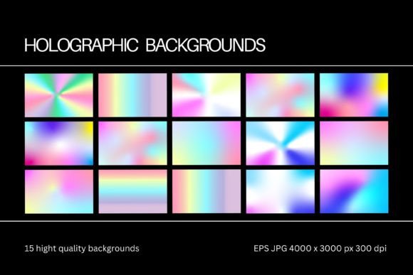 Unlocking Vibrant Visuals with Holographic Backgrounds Bundle