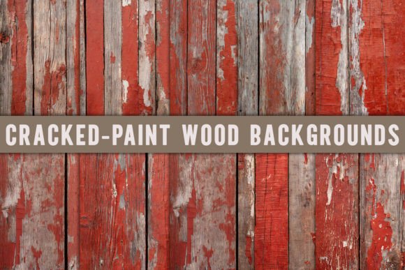 Unveiling the Rustic Allure of Cracked-paint Wood Backgrounds