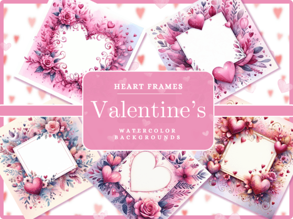 Valentine Frames - Valentine Backgrounds for Your Projects