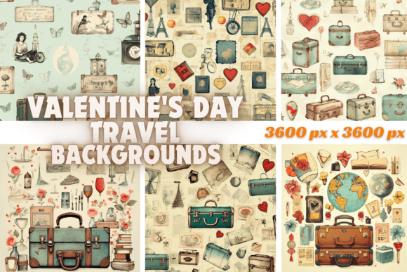 Valentine's Day Travel Backgrounds: Your Ticket to Romantic Design