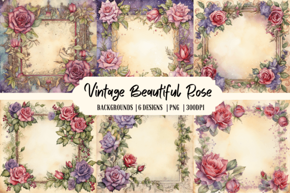 Vintage Beautiful Rose Backgrounds: Timeless Elegance for Your Projects